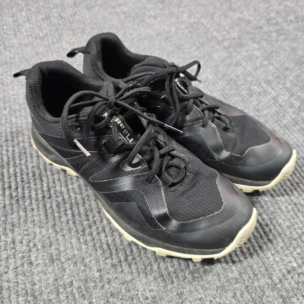 Merrell Trail Running Shoes Womens Size 9.5 Black MQM Flex 2 Lace Up J034260